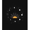The sun, the moon, stars and planets art - Ilustracje - 