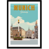 ThisArtWorld Etsy Munich Germany poster - Przedmioty - 