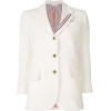 Thom Browne Frayed Wide Lapel Sport Coat - Suits - 