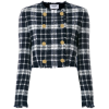 Thom Browne Tartan Cardigan Jacket - Jaquetas e casacos - 