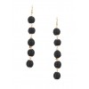 Thread Wrapped Bead Drop Earrings - Earrings - $4.99  ~ £3.79