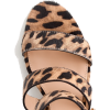 Three-strap sandals in leopard calf hair - サンダル - 