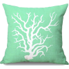 Throw Pillow Light Green Coral - Furniture - 