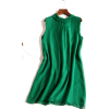 Tie Back Silk Sleeveless Mini Dress - Платья - 