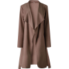 Tied Open Front Coffee Long Sleeve Casua - Куртки и пальто - $49.64  ~ 42.64€