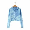 Tie-dye pin design long-sleeved sweater coat - 半袖衫/女式衬衫 - $28.99  ~ ¥194.24