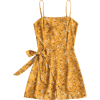 Tiered Bowknot Cut Out Mini Dress  - ワンピース・ドレス - 
