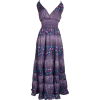 Tiered Floral Maxi Sundress Junior Plus Size Purple - Dresses - $35.99 
