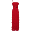 Tiered Ruffle Chiffon Prom Formal Gown Long Holiday Party Cocktail Dress Bridesmaid Red - ワンピース・ドレス - $79.99  ~ ¥9,003