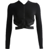 Tight-fitting t-shirt zipper hooded swea - Рубашки - короткие - $25.99  ~ 22.32€