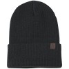 Timberland Kids Boy's Black Ribbed Watch Cap Beanie Hat (One Size Fits Most) - Hat - $19.95 