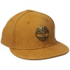 Timberland Men's Nubuck Leather Flat Brim Cap With Metal Charm - ハット - $69.95  ~ ¥7,873