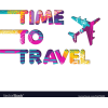 Time to Travel text - イラスト用文字 - 