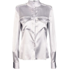 Tom Ford Band Collar Satin Shirt - Long sleeves shirts - 
