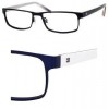 Tommy Hilfiger 1127 (04XR) Matte Blue / Blue Red White 55mm - Eyeglasses - $84.00 