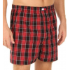 Tommy Hilfiger 4 Pack Woven Boxer (09T0294) Onyx/Carbon/Black/Red - Underwear - $40.00 