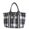 Tommy Hilfiger Medium Tote Handbag, Black/White Plaid - Hand bag - $75.98  ~ £57.75