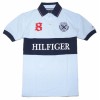 Tommy Hilfiger Men Classic Fit Logo Polo T-Shirt Light Blue/Navy - Shirts - $49.99 