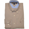 Tommy Hilfiger Men Classic Fit Striped Logo Shirt Beige/white/navy - Long sleeves shirts - $39.99 
