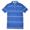 Tommy Hilfiger Men Custom Fit Logo Striped Polo T-shirt Blue/Navy/White - Tシャツ - $37.99  ~ ¥4,276
