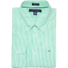 Tommy Hilfiger Men Custom Fit Striped Long Sleeve Shirt Spring green/white - Long sleeves shirts - $39.99 