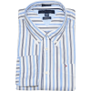 Tommy Hilfiger Men Custom Fit Striped Long Sleeve Shirt White/Black/Blue - Long sleeves shirts - $39.99 