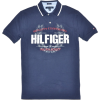 Tommy Hilfiger Men Custom fit Graphic Big Logo Polo T-shirt Navy - T-shirts - $39.99 