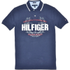 Tommy Hilfiger Men Custom fit Graphic Big Logo Polo T-shirt Navy - T恤 - $39.99  ~ ¥267.95