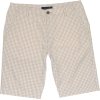 Tommy Hilfiger Men Plaid Casual Shorts White/Camel - ショートパンツ - $29.99  ~ ¥3,375