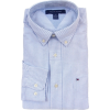 Tommy Hilfiger Men Striped Long Sleeve Logo Oxford Shirt White/Blue - Košulje - duge - $37.98  ~ 241,27kn