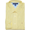 Tommy Hilfiger Men Striped Long Sleeve Logo Shirt Yellow/Black/White - Long sleeves shirts - $39.99 