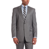 Tommy Hilfiger Men's 2 Button Side Vent Trim Fit Stripe Suit with Flat Front Pant and Peak Lapel Gray - Suits - $207.75 