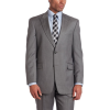 Tommy Hilfiger Men's 2 Button Side Vent Trim Fit Stripe Suit with Flat Front Pant and Peak Lapel Gray - 西装 - $197.36  ~ ¥1,322.38