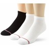 Tommy Hilfiger Men's 3 Pack No Show Socks White/Black - 内衣 - $15.00  ~ ¥100.51