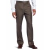 Tommy Hilfiger Men's Flat Front Sharkskin Pant Brown - Spodnie - długie - $84.99  ~ 73.00€