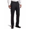 Tommy Hilfiger Men's Flat Front Trim Fit 100% Wool Suit Separate Pant Grey slim stripe - Pants - $53.28 