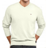 Tommy Hilfiger Men's Ivory V-Neck Sweater Ivory - 套头衫 - $39.98  ~ ¥267.88