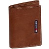 Tommy Hilfiger Men's Leather Embroidered Logo Trifold Wallet - Wallets - $69.88 