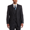 Tommy Hilfiger Men's Two Button Trim Fit 100% Wool Suit Separate Coat Grey slim stripe - 西装 - $124.70  ~ ¥835.53