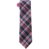 Tommy Hilfiger Men's Two Color Plaid Tie Pink - ネクタイ - $48.20  ~ ¥5,425