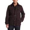 Tommy Hilfiger Men's Washed Cotton 4 Pocket Barn Jacket Dark Brown - Jacket - coats - $135.00 