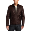 Tommy Hilfiger Men's Washed Leather Barracuda Collar Jacket Brown - 外套 - $330.00  ~ ¥2,211.11
