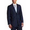 Tommy Hilfiger Mens 2 Button Side Vent Trim Fit 100% Wool Suit Separate Coat Blue - Suits - $129.38 