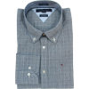Tommy Hilfiger Mens Long Sleeve Custom Fit Button Down Shirt Gray/Black/White - Koszule - długie - $44.99  ~ 38.64€