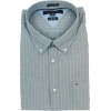 Tommy Hilfiger Mens Long Sleeve Custom Fit Button Front Shirt Blue-Gray - Camicie (lunghe) - $39.99  ~ 34.35€