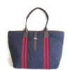 Tommy Hilfiger Quilted Large Tote Handbag, Navy Blue - Hand bag - $69.98 