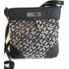 Tommy Hilfiger Signature Logo Small Cross Body Handbag, Black Alpaca - Hand bag - $69.97 