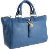 Tommy Hilfiger Tasseled Pebble East-West Satchel Blue - Bag - $198.00  ~ £150.48