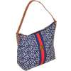 Tommy Hilfiger Women Logo Bucket Tote Handbag Navy/off white/red - Сумочки - $89.98  ~ 77.28€