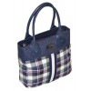 Tommy Hilfiger Women Plaid Small Tote Bag Denim/navy/multi - Bolsas - $75.00  ~ 64.42€